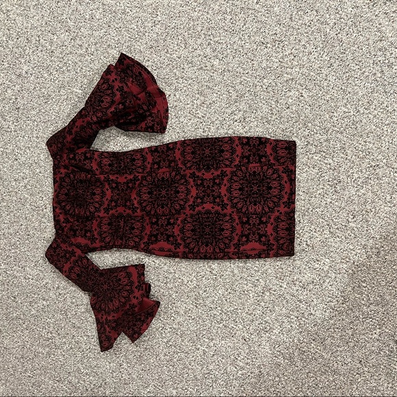 Red and Black Dress - Picture 3 of 3